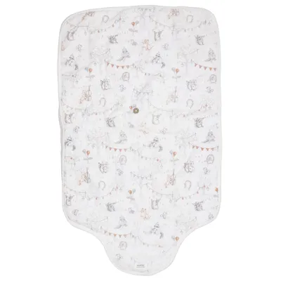 Baby blanket (White, Multicolored) from Newbie by KappAhl Cotton, Polyester