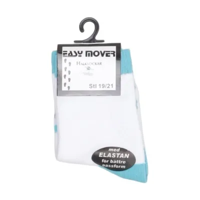 Socks (White, Blue) from Easy Mover Cotton, Elastane, Polyamide