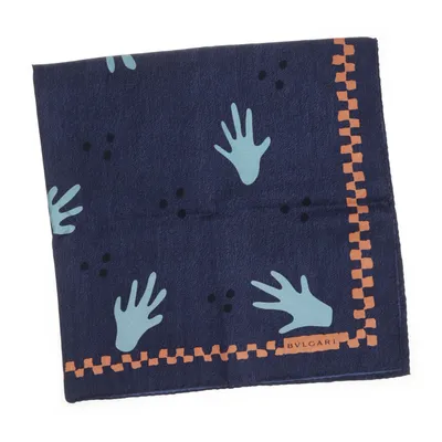 Scarf (Blå, Flerfärgad) från BVLGARI Silke
