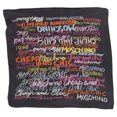Lommetørklæde (Sort, Flerfarvet) fra Moschino Cheap and Chic