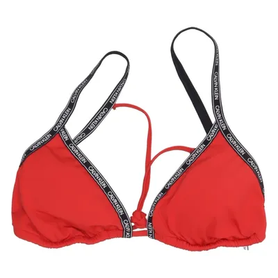 Bikini top (Red, Black) from Calvin Klein Swimwear Elastane, Polyester
