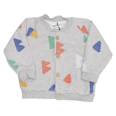 Cardigan (Gray, Multicolored) from Bobo Choses Cotton