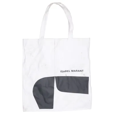 Sac en toile (Blanc, Noir) de Isabel Marant