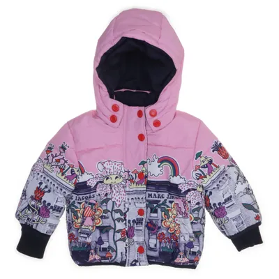 Winter jacket (Pink, Multicolored) from Marc Jacobs Elastane, Polyester