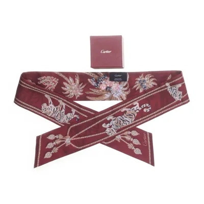 Halsdoek (Rood, Meerkleurig) van Cartier Zijde