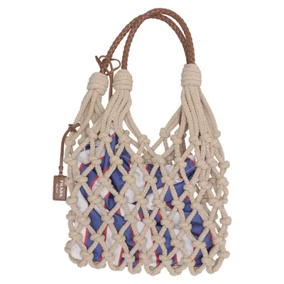 Handtas (Beige, Blauw, Rood) van Prada Nylon