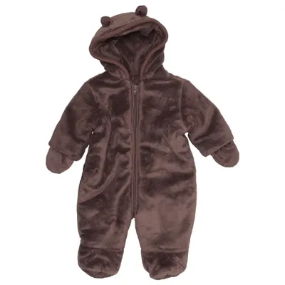Onesie (Brown) from Mothercare Cotton, Elastane, Polyester