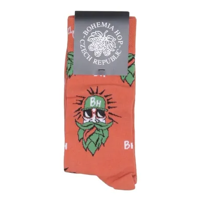 Strümpfe (Orange, Mehrfarbig) von Bohemia Baumwolle, Elasthan, Polyamid