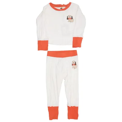Pyjama (Wit, Oranje) van Mini Rodini Katoen