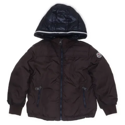 Donsjack (Bruin, Zwart) van Moncler Dons, Veer