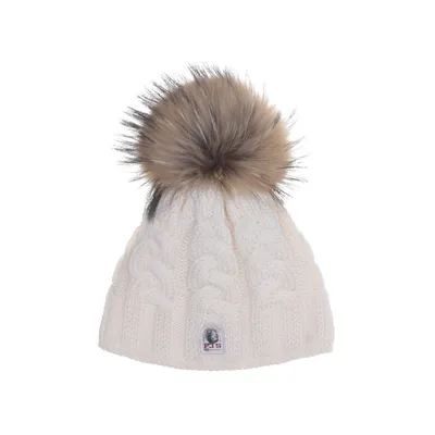 Bobble hat (Beige) from Parajumpers Polyester, Wool