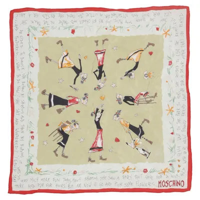 Halsdoek (Beige, Rood, Meerkleurig) van Moschino