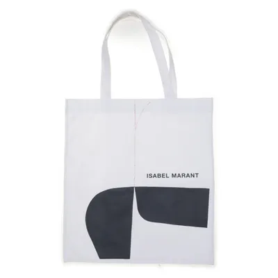 Stofpose (Hvid, Sort) fra Isabel Marant