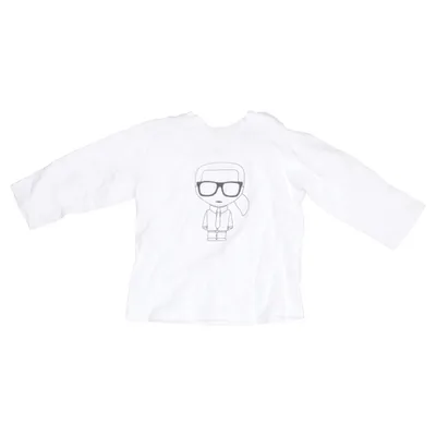 Långärmad t-shirt (Vit) från Karl Lagerfeld Kids