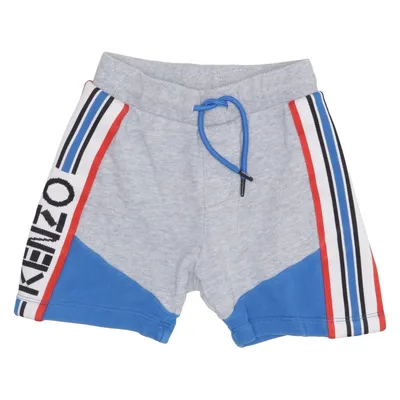 Short de jogging (Gris, Bleu, Blanc) de Kenzo Kids Coton
