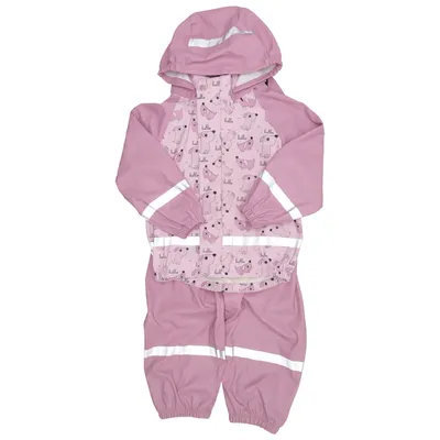 Regnställ (Rosa, Flerfärgad) från Ocean Works Polyester