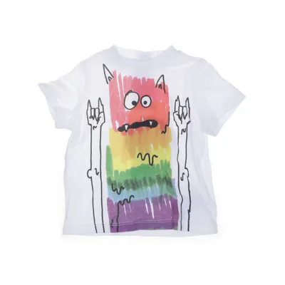 T-shirt (Vit, Flerfärgad) från Stella McCartney Kids Bomull, Elastan