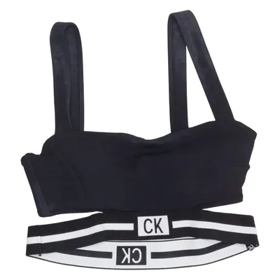 Bikiniöverdel (Svart, Vit) från Calvin Klein Swimwear Elastan, Polyamid