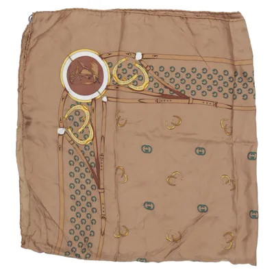 Sjal (Brun, Flerfärgad) från Gucci Silke