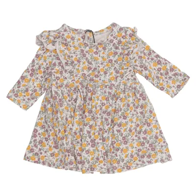 Kleid (Weiß, Mehrfarbig, Grün, Lila, Gelb) von Tiny One Baumwolle, Elasthan