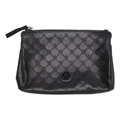 Toilettas (Zwart) van Moncler Leer, Polyester