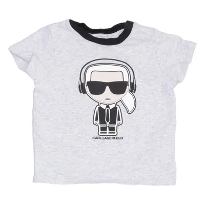 T-shirt (Gray, Multicolored) from Karl Lagerfeld Kids Cotton, Elastane