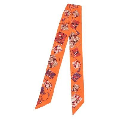 Echarpe à costume (Orange, Multicolore) de Hermès Soie