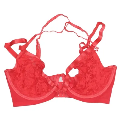 Soutien-gorge (Rouge) de Wolf & Whistle Coton, Élasthane, Polyamide