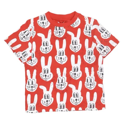 T-shirt (Rød, Hvid) fra Stella McCartney Kids Bomuld
