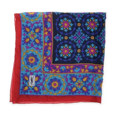 Scarf (Blå, Flerfärgad) från Yves Saint Laurent