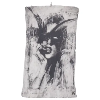 Kitchen towel (Gray, Black) from Carolina Gynning Design