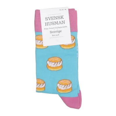Socks (Blue, Pink, Multicolored) from Svensk Husman Cotton, Elastane, Polyamide