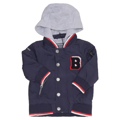 Bomber jacket (Blue, Gray) from Babyface Cotton, Nylon, Polyester