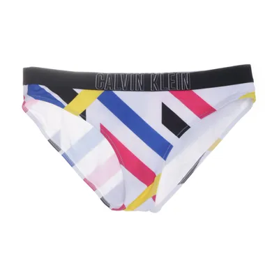 Bikini bottom (White, Multicolored) from Calvin Klein Swimwear Elastane, Polyamide