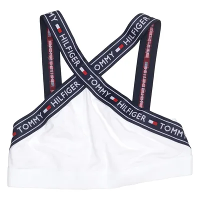 Sports bra (White, Blue) from Tommy Hilfiger Elastane, Polyamide, Polyester