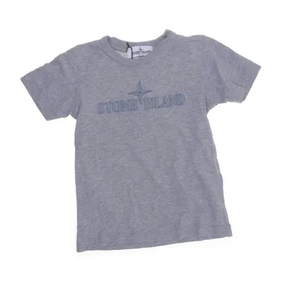 T-shirt (Grijs) van Stone Island Junior Katoen