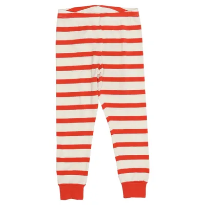 Bukser (Rød, Hvid) fra Mini Rodini Elastan, Lyocell