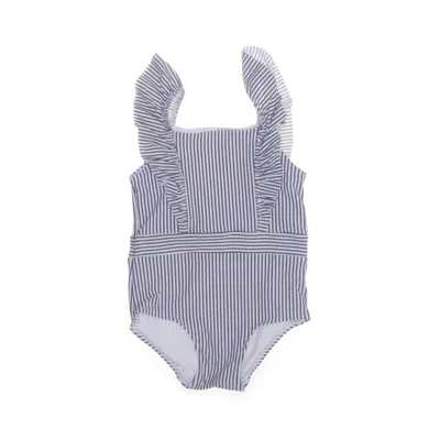 Badpak (Blauw, Wit) van H&M Polyester, Elastaan