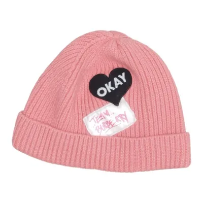 Beanie (Pink) from Burberry Children Merino wool, Polyamide