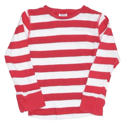 T-shirt à manches longues (Rouge, Blanc) de Varför Därför