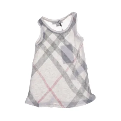 Klänning (Beige, Flerfärgad) från Burberry Viskos, Ull