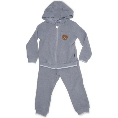 Set (Grijs, Meerkleurig) van Moschino Baby Katoen, Elastaan, Polyester