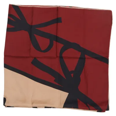 Suit scarf (Beige, Red, Black) from Valentino Silk