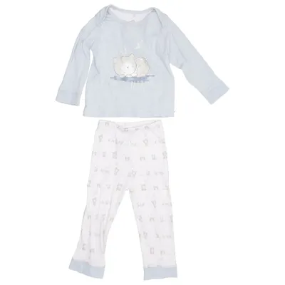 Pyjama (Blauw) van Mothercare Katoen, Elastaan