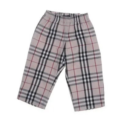 Broek (Beige, Meerkleurig) van Burberry Katoen, Polyester, Wol