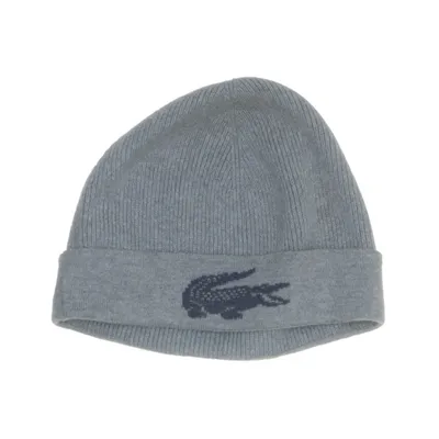 Beanie (Grijs) van Lacoste Wol, Katoen