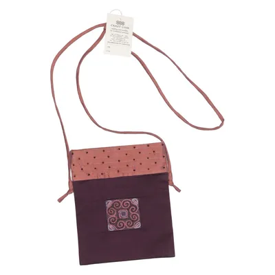 Shoulder-bag (Purple, Pink) from Craft Link