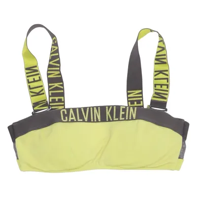 Bikini top (Green, Black) from Calvin Klein Swimwear Elastane, Polyamide