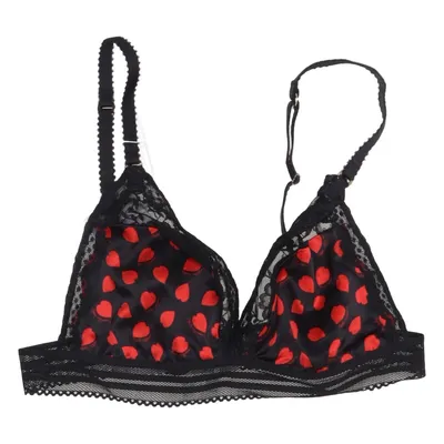 Bralette (Sort, Rød) fra Stella McCartney Elastan, Polyamid, Silke