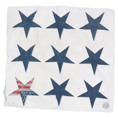 Cushion cover (White, Blue, Red) from Gripsholm Cotton